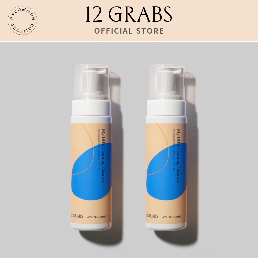 [2ea] Sữa rửa mặt tạo bọt 12GRABS My BHA 200ml