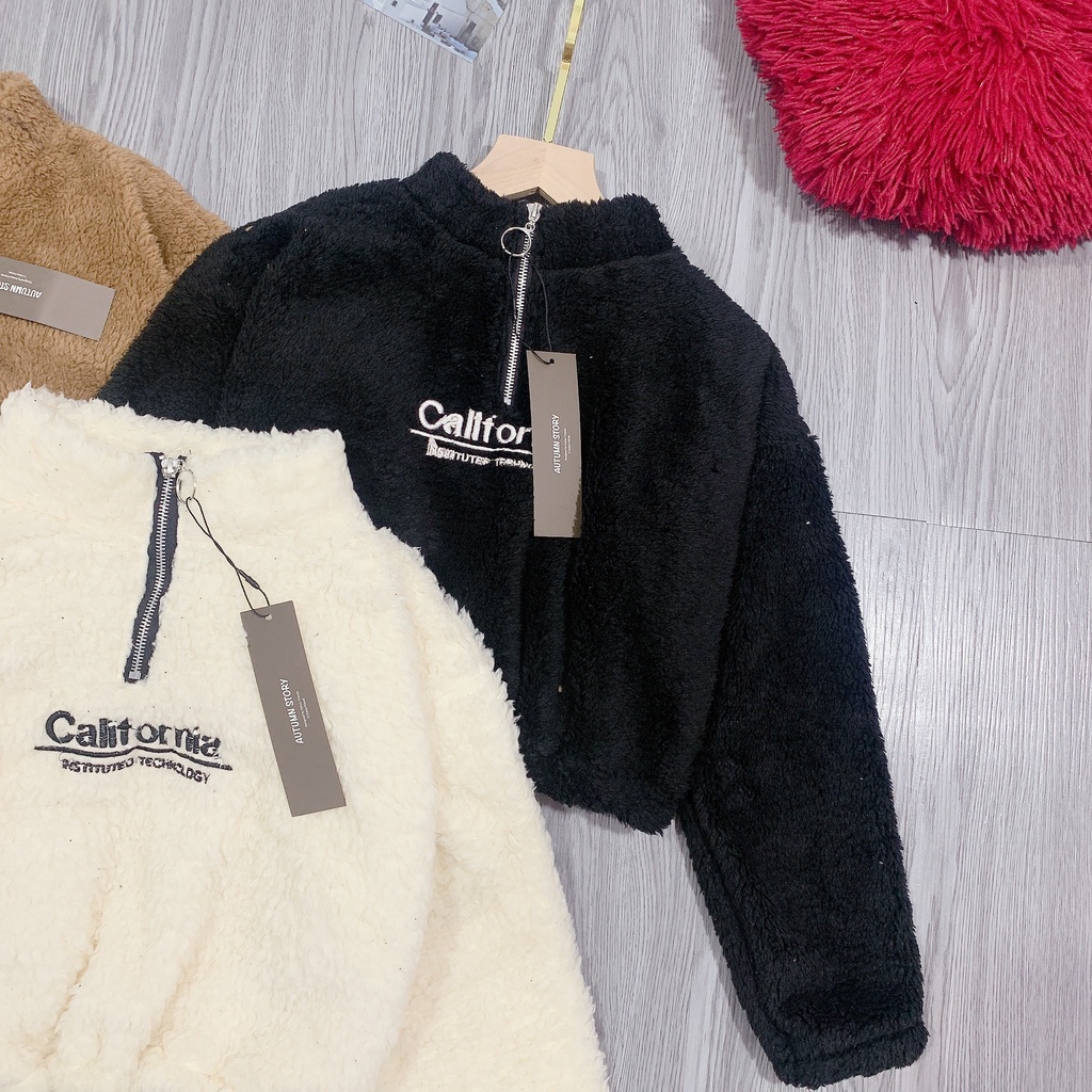 Áo lông crt california. Lông mướt mườn mượt - khoá cổ sịn sò nhé - có dây rút eo chỉnh tuỳ thích | BigBuy360 - bigbuy360.vn