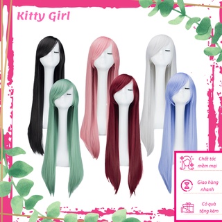 Tóc giả cosplay tóc thẳng nhiều màu dài 75cm tg16