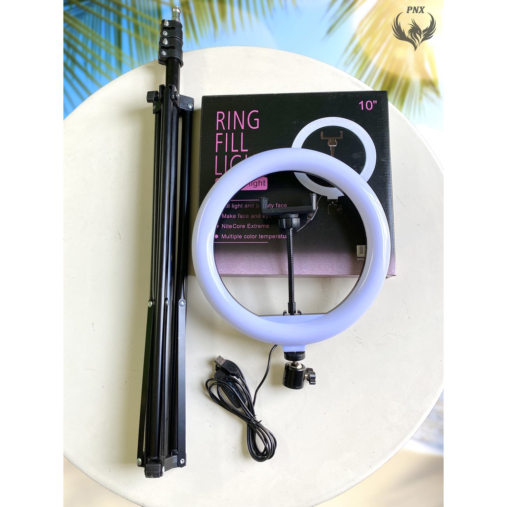 Đèn Livestream đi kèm Chân đỡ đèn bằng sắt dài 2m1 Tiktok Bán hàng live stream Chụp ảnh，nhiều Chế Độ Sáng