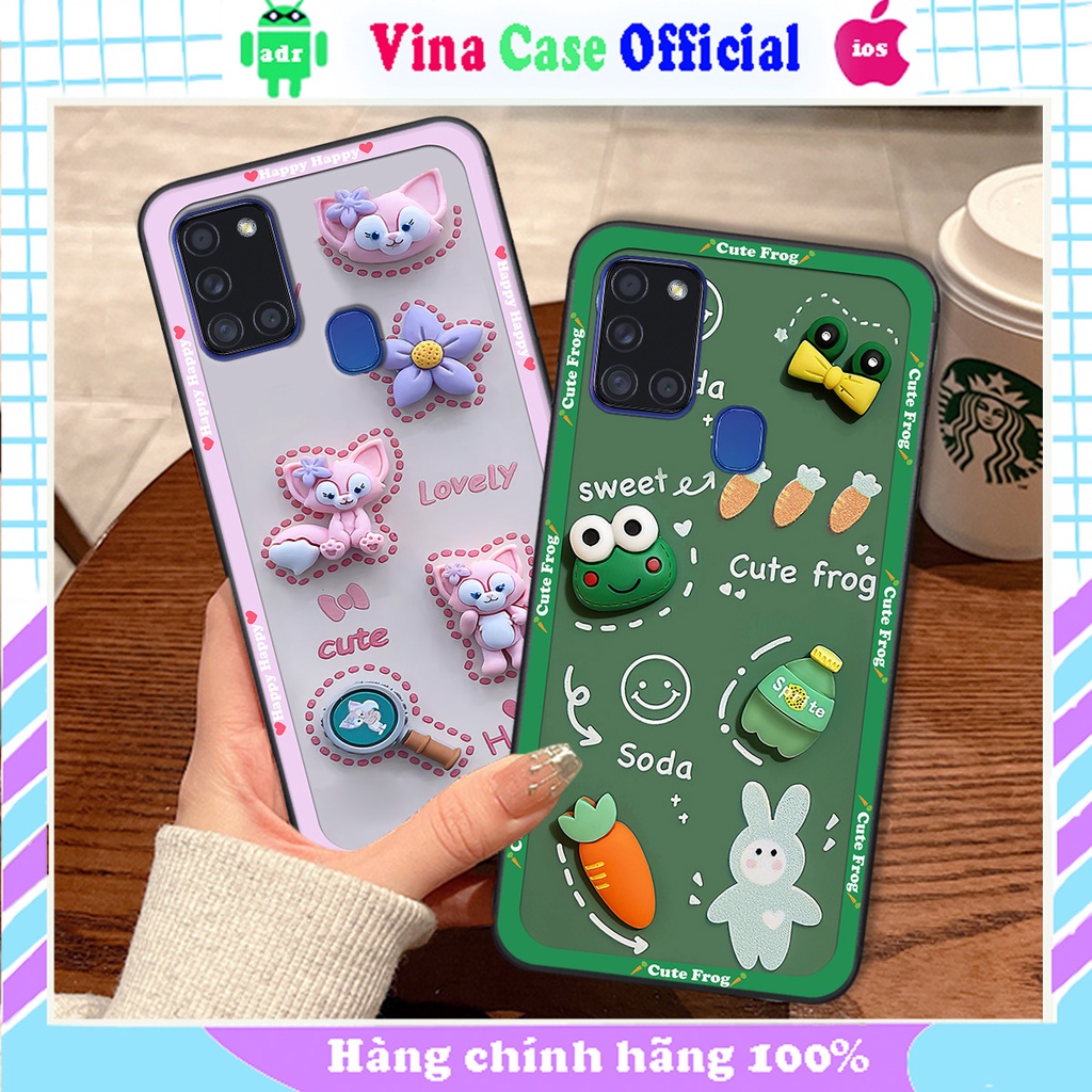 Ốp Samsung A21s in hình hoạt hình cute, dễ thương , đáng yêu