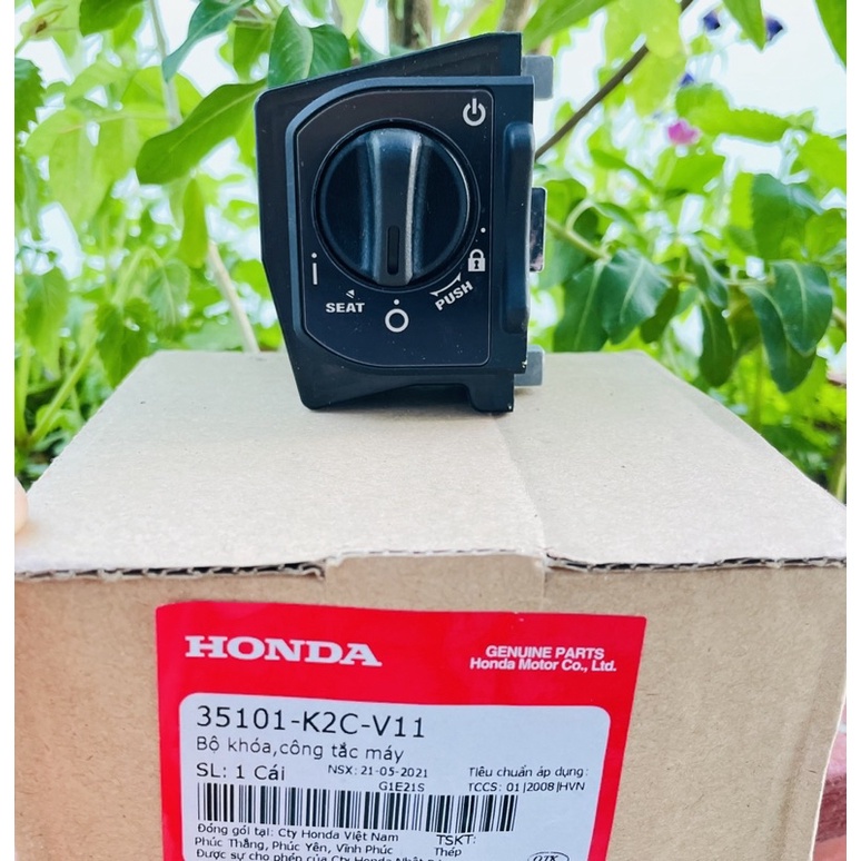 Núm khoá Smartkey K2C gắn các dòng xe Honda WinnerX, Vision, Airblade, Vario không khoét nhựa