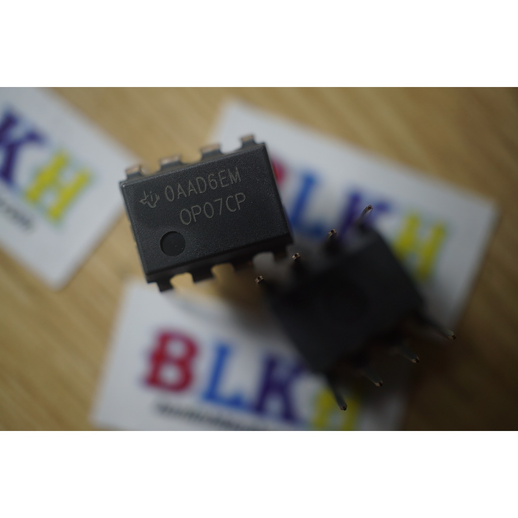IC Opam khuếch đại thuật toán OP07CP DIP-8 chính hãng TI