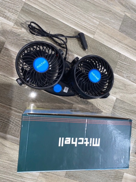 Sản phẩm gia đình làm: Combo 6 cái quạt đôi bản to có cả 12v và 24v