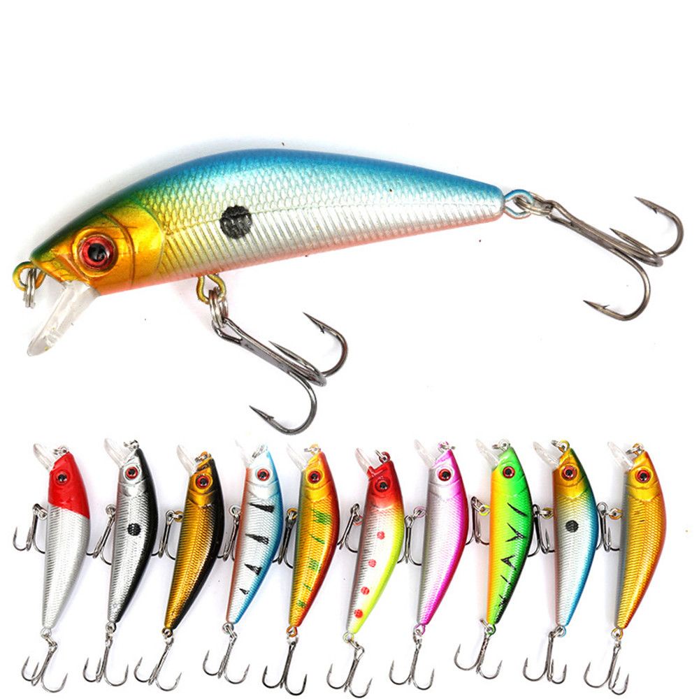 Mồi Câu Cá Nhân Tạo Cứng 70mm 8g Có Lưỡi Câu