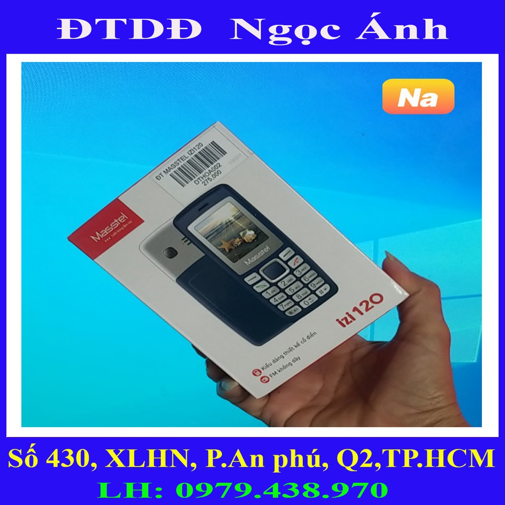Điện Thoại Masstel IZI120 chính hãng-Pin4C-Pin5C-Zin
