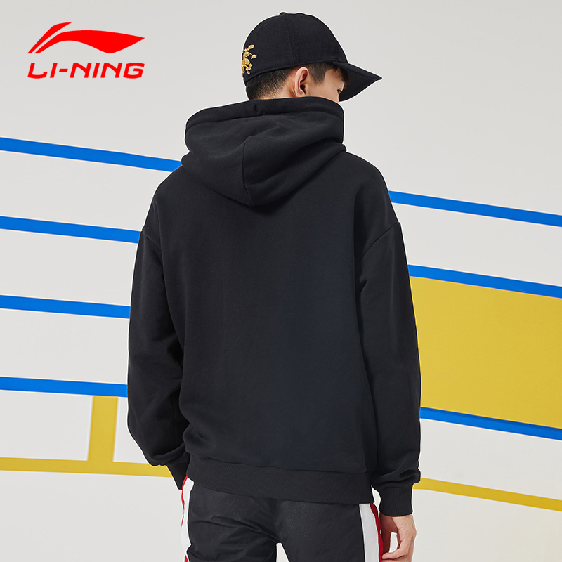 Áo Hoodie liền mũ Li Ning hoa thần vũ cùng loại áo khoác Casual dáng rộng kiểu mới mùa thu cho cặp đôi nam nữ AWDP714