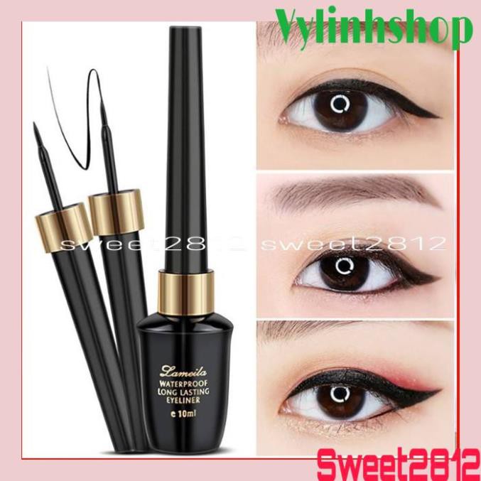 Kẻ mắt nước khô nhanh không thấm nước Waterproof Eyeliner 10ml Lameila WE14