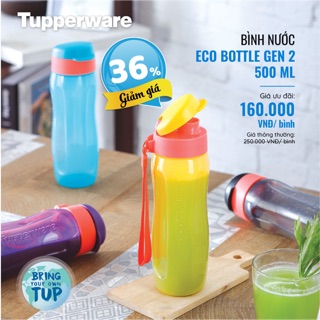 Bình nước eco gen 2 500ml Tupperware