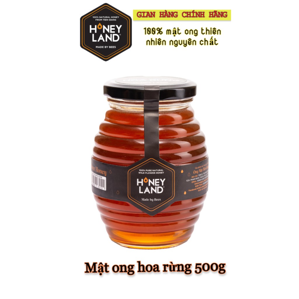 Mật ong rừng Tây Nguyên nguyên chất HONEYLAND 500G