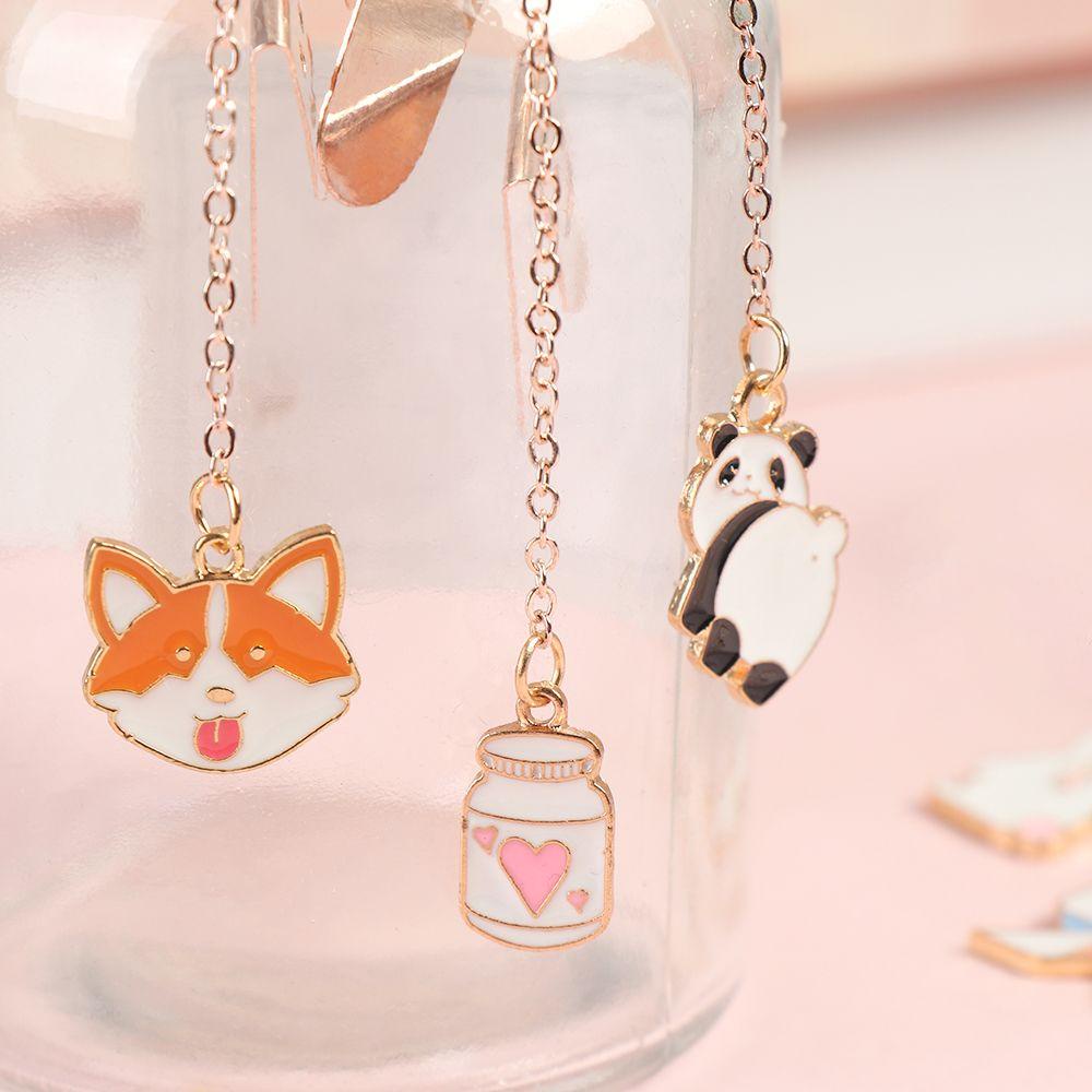 PISTA Kẹp Đánh Dấu Trang Sách Hình Nhân Vật Hoạt Hình Dễ Thương