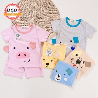 Bộ Cộc Tay Mimky Mom Thun Lạnh In Hình Dễ Thương