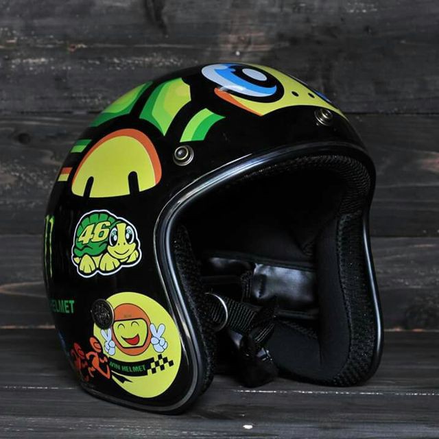 FS50K- Mũ 3/4 hình rùa