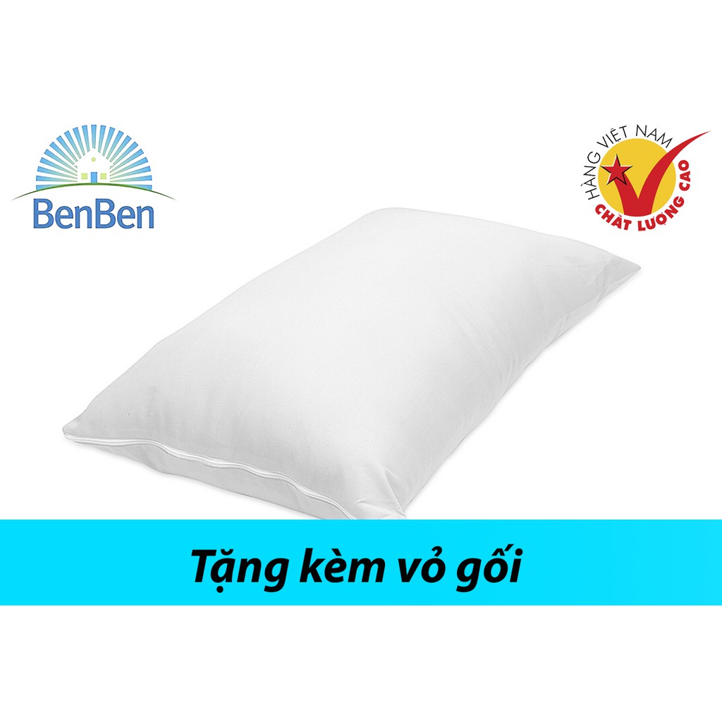 [Tặng vỏ gối cotton ] Ruột gối ngủ hơi cao cấp 50x70 cm Ben Ben - gối ngủ - goi hoi - gối gòn