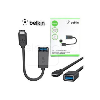 Dây cáp Belkin 3.0 USB-C to USB-A Adapter 14cm/5IN - 5 Gbps Black - Mở Hộp Nhập USA chính hãng