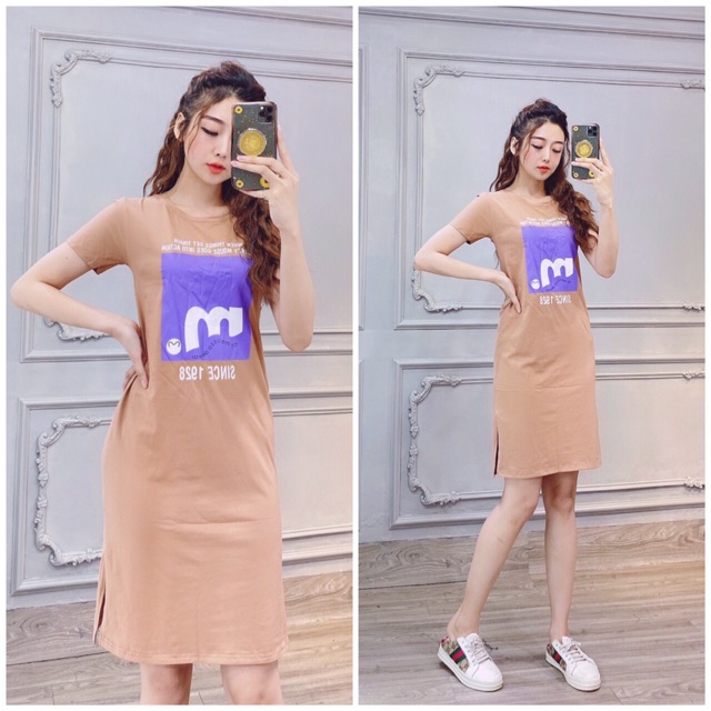 Đầm thun thái cao cấp hàng bán shop 💯% chup thật