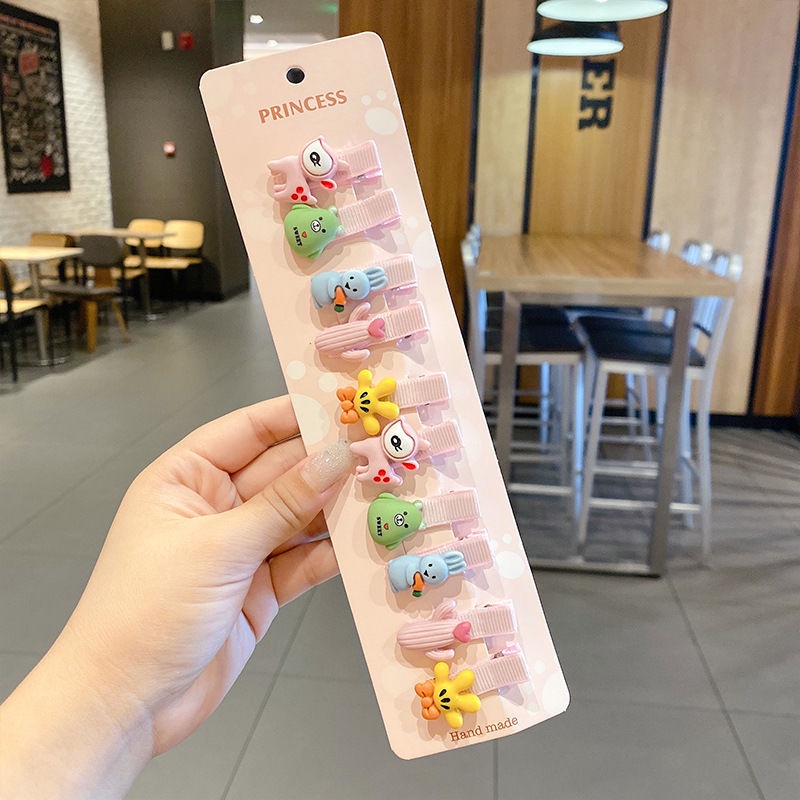 Set 10 Kẹp Tóc Hình Hoa Cúc Dễ Thương Cho Bé Gái