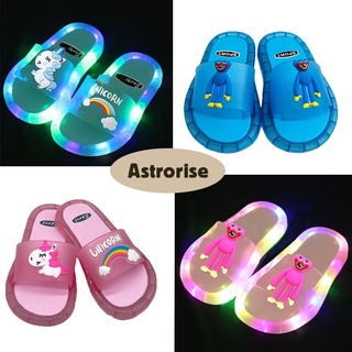 Poppy playtime dép trẻ em Dép phát sáng giày phát sáng cho bé gái dép huggy wuggy dép bé gái dép cho bé gái