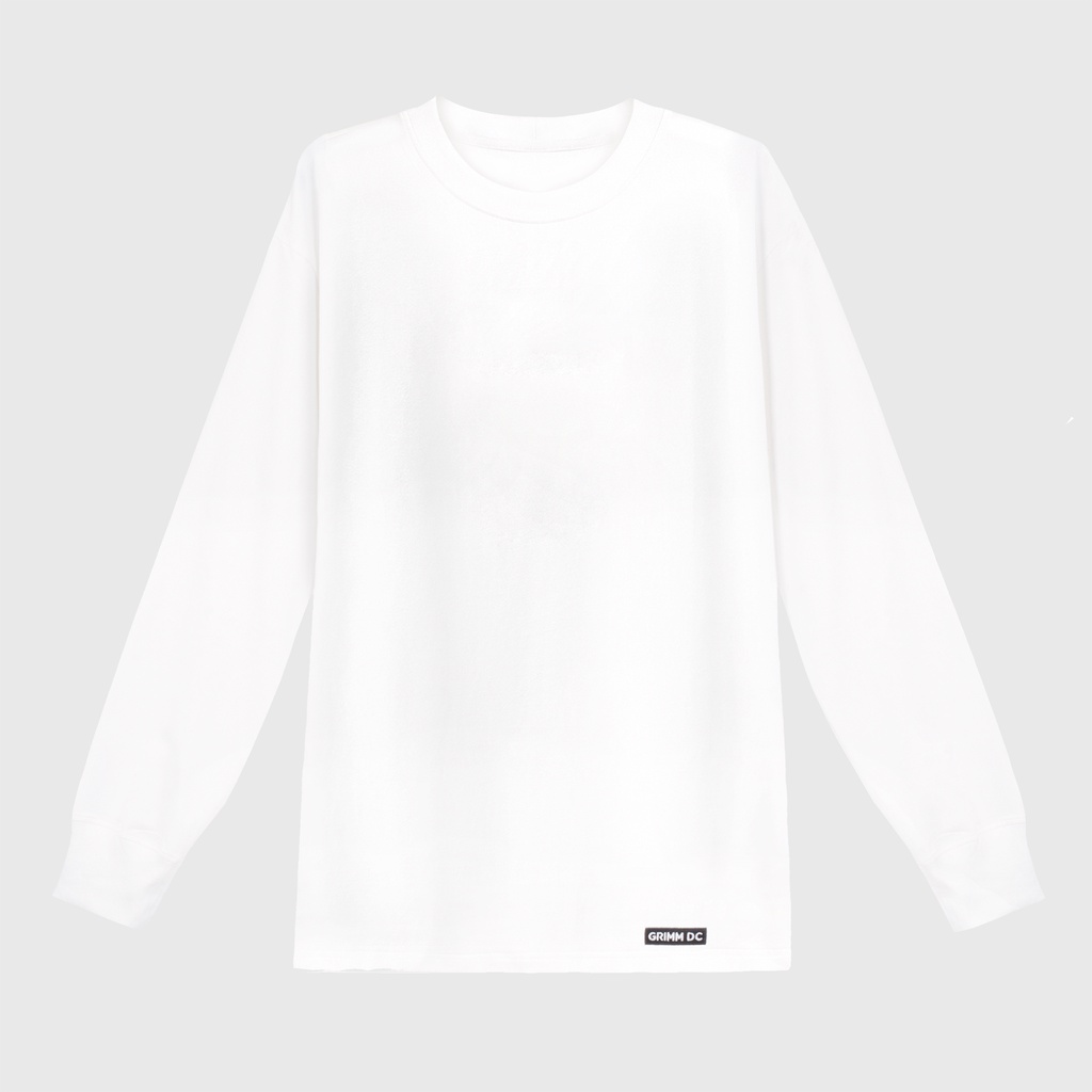 Grimm DC Basic long sleeve - White (Áo tay dài basic long sleeve - White)