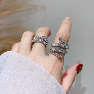 Nhẫn Đính Đá Thiết Kế Độc Đáo Sang Trọng Cho Nữ