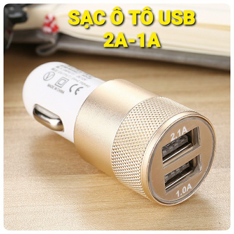 Sạc Pin Điện Thoại USB 2a Trên Xe Ôtô - Yobo