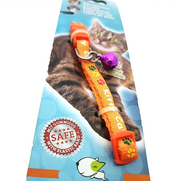 Vòng cổ gắn chuông zichen cho chó mèo nhỏ bản 0.8 cm - Jpet shop