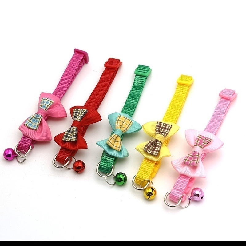 Vòng cổ đính nơ xinh xắn cho thú cưng