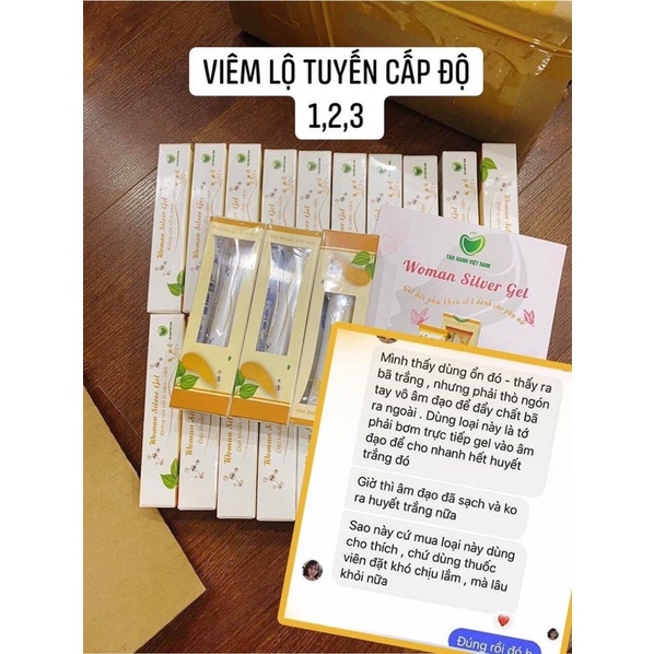 WOMAN SILVER GEL❤Chính hãng❤️Gel bôi vùng kín có Nano bạc❤️Táo Xanh Việt Nam