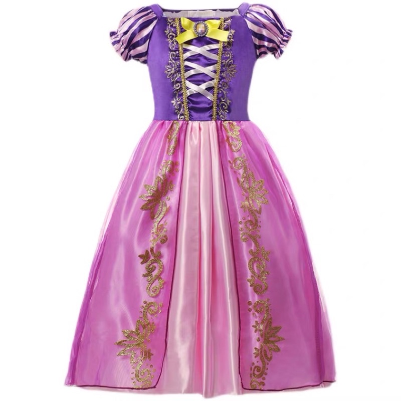 Đầm công chúa tóc mây Rapunzel siêu xinh cho bé gái
