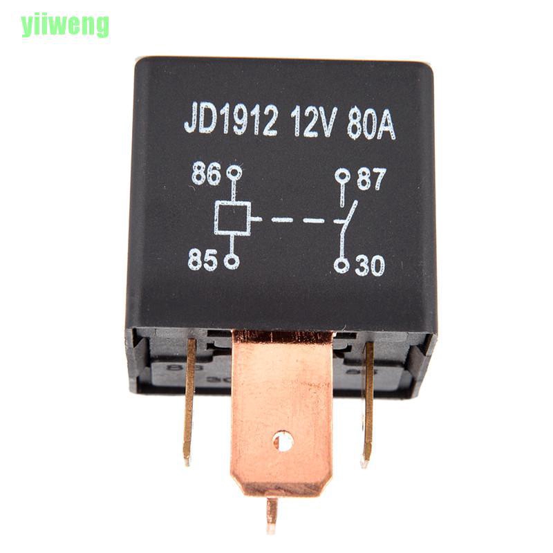 Rơ Le 4pin Dc 24v 12v 80a Jd1912 Cho Xe Hơi