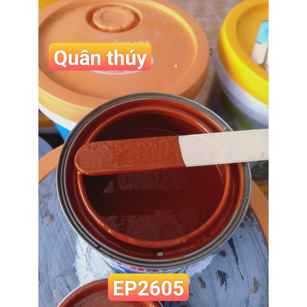 Sơn kẽm Hải Âu Epoxy Chống rỉ vàng EP2605 (1L) sơn mạ kẽm 2 thành phần