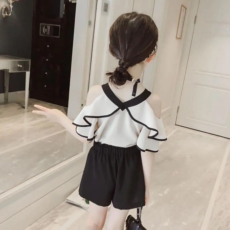 Set 2 Món Áo Thun + Quần Short Thời Trang Hàn Quốc Cho Bé Gái Từ 3 Đến 4 Đến 5 Đến 6 Đến 7 Đến 8 Đến 9 Đến 10 Đến 11 12 Tuổi