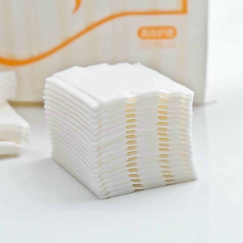 bông tẩy trang Cotton pads,mỗi bịch 222 miếng,không đổ lông,thấm hút tốt,mềm mịn