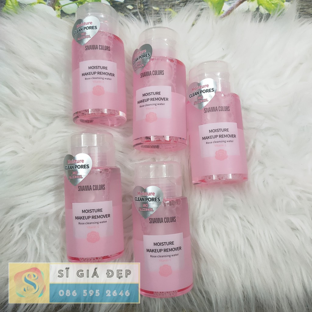 NƯỚC TẨY TRANG HOA HỒNG SIVANNA THÁI 180ML