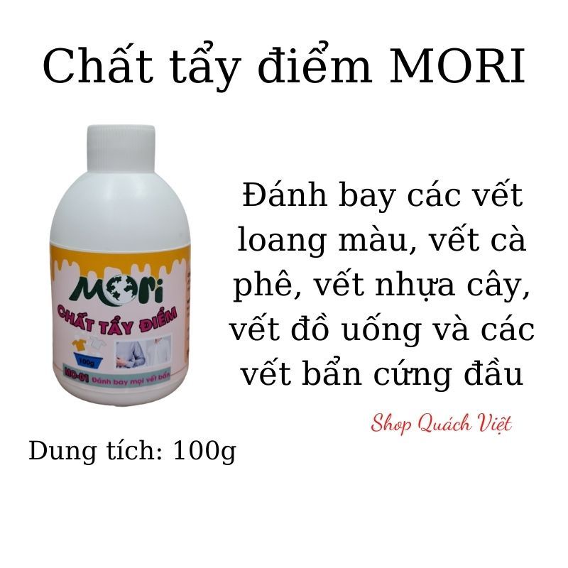 Tẩy quần áo MORI, đánh bay các vết bẩn cứng đầu lâu ngày bám trên quần áo