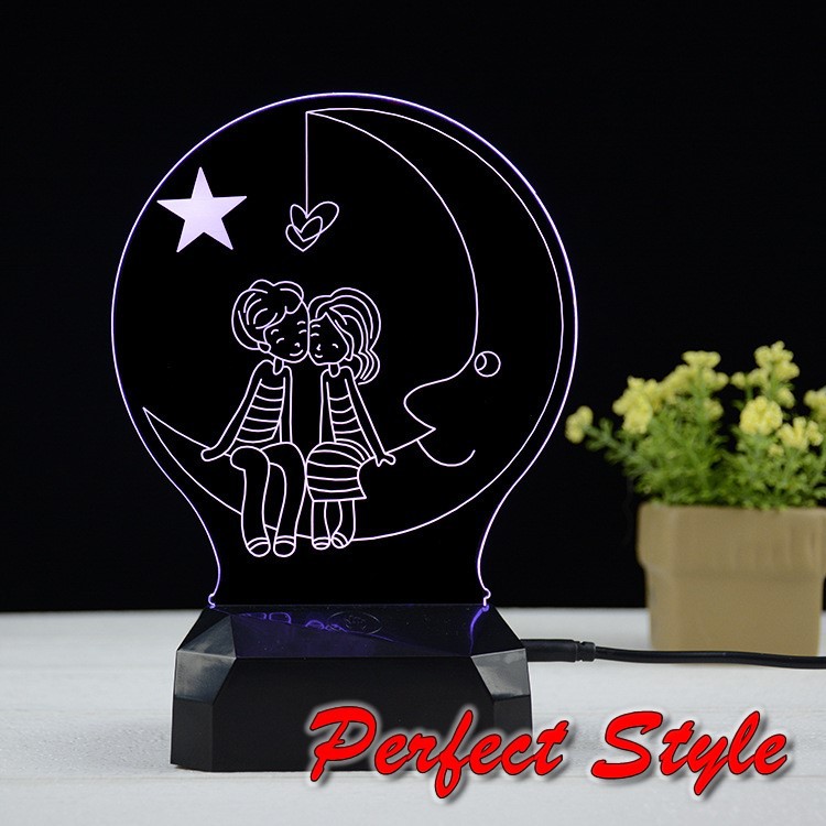 Đèn Ngủ 3d, Đèn Trang Trí, Quà Tặng Sinh Nhật Ý Nghĩa - I love you