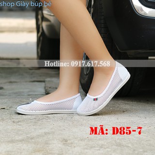 Giày Slip on Nữ Trung niên Anh Khoa D85-7 - Sợi dệt cao cấp dang lưới thoáng mát