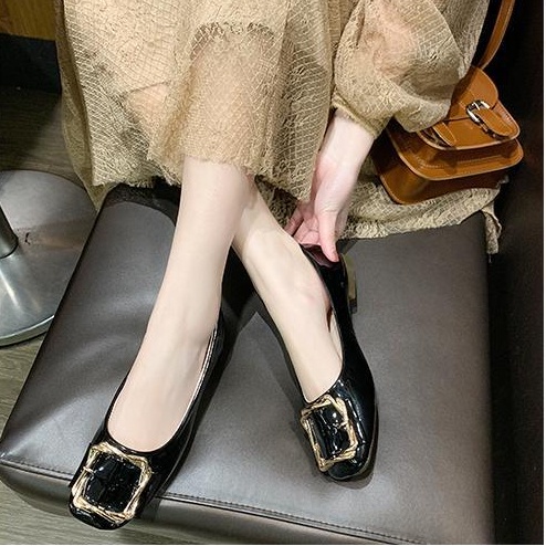 Giày Búp Bê Đế Mềm Mũi Vuông Phong Cách Hàn Quốc Cho Nữ