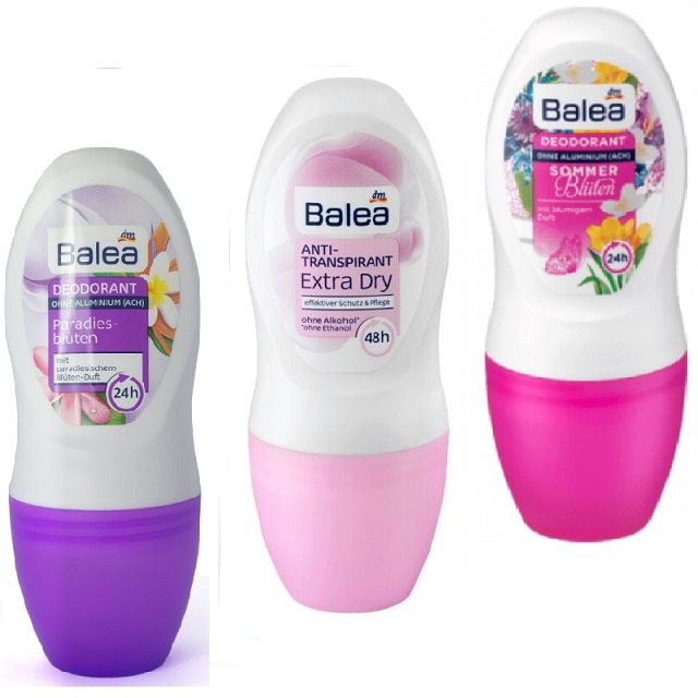 Lăn Khử Mùi Nữ Balea 50ml nhiều hương tươi mát