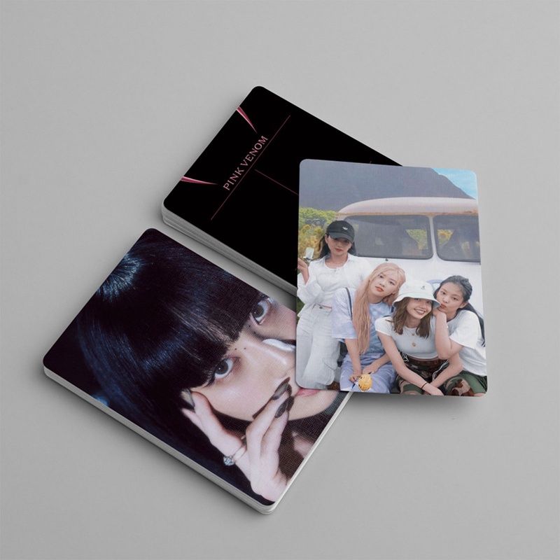 Set 54 Tấm Bưu Thiếp In Hình Nhóm Nhạc BLACKPINK Xinh Xắn