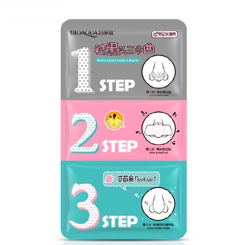 Mặt nạ mũi - Miếng lột mũi đầu đen 3 bước | Thế Giới Skin Care
