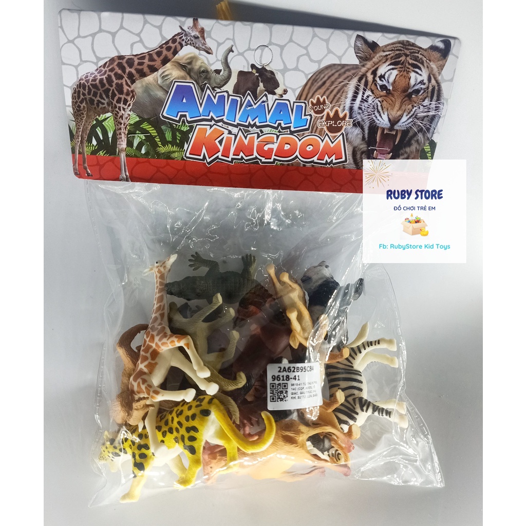 TÚI 14 MÔ HÌNH THÚ RỪNG NHIỀU KIỂU