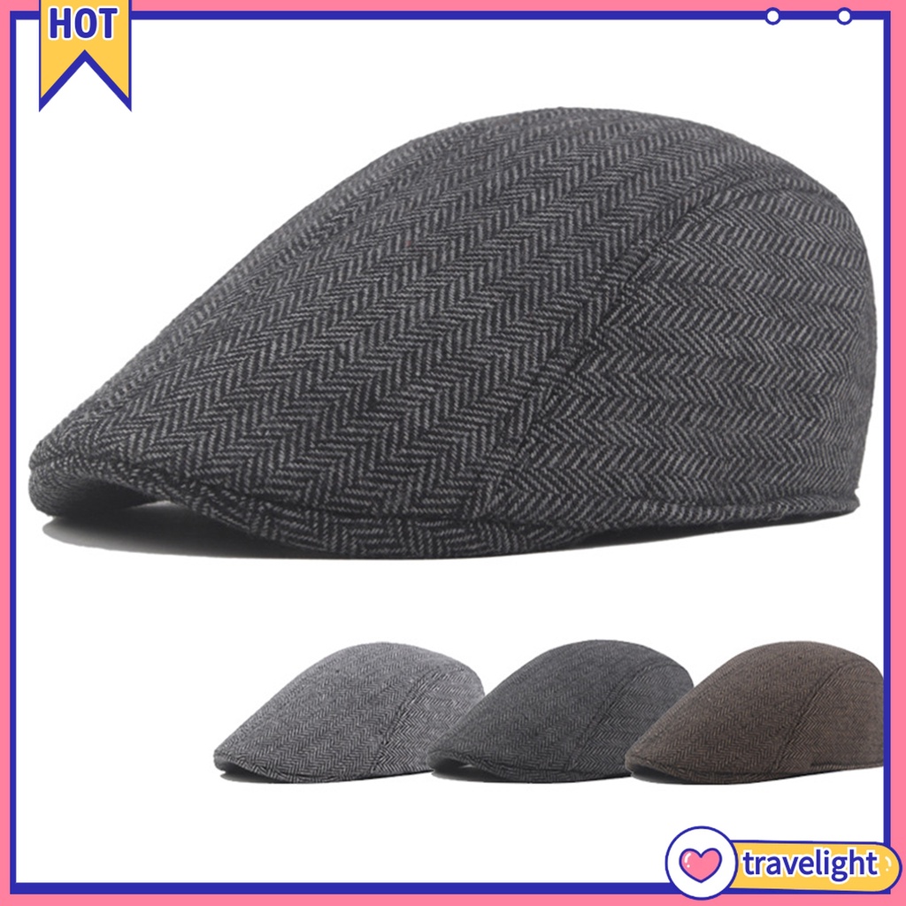 (Travelight) Newsboy Mũ Phẳng Phong Cách Phương Tây Cổ Điển Cho Nam Mặc Hàng Ngày
