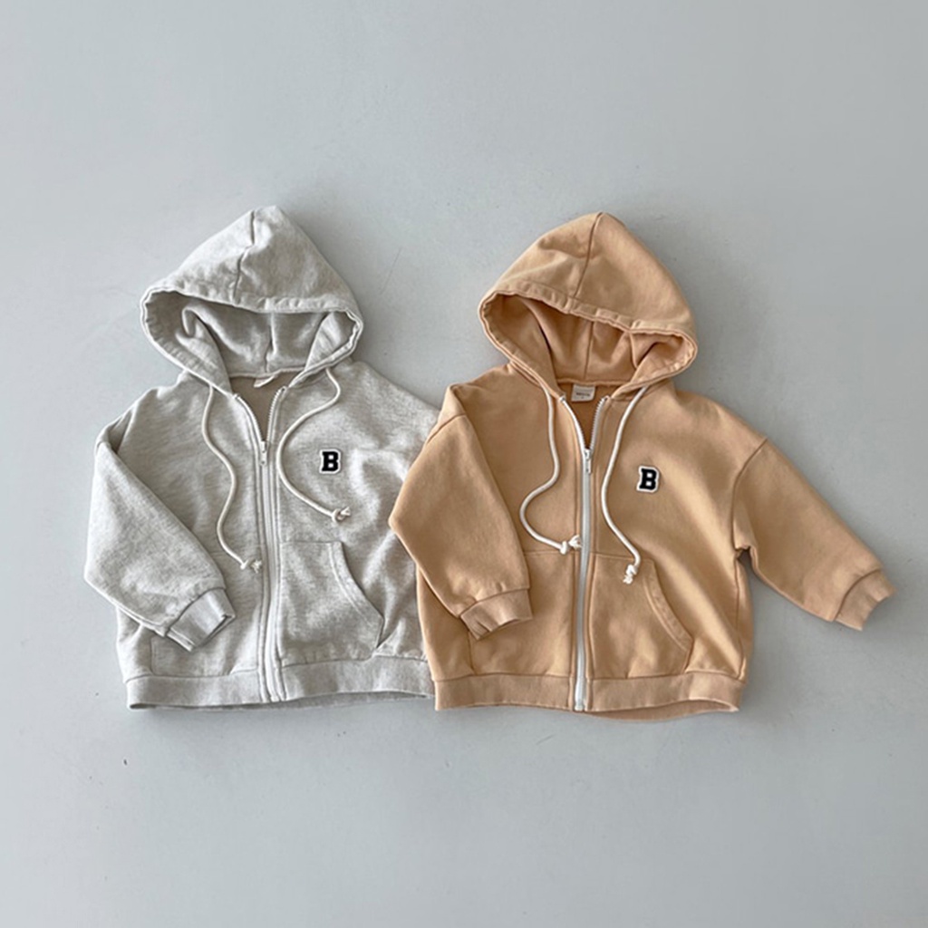Áo Khoác Cotton Có Mũ Trùm Xinh Xắn Theo Phong Cách Hàn Quốc 2022 Dành Cho Bé