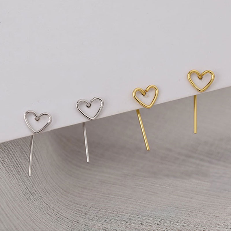 Khuyên Tai Nữ Hình Trái Tim Thời Trang Hàn Quốc Mới