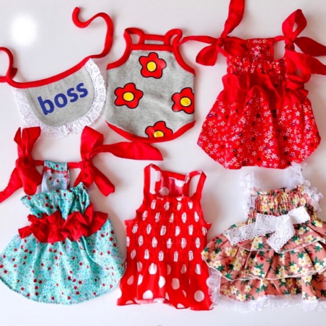 Đầm CộtNơ Thiết Kế Xinh Xắn Thời Trang Cho Thú Cưng