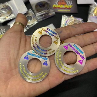 Tem dán nắp két nược sau vario , tem nắp két nước , logo titanium dán két nước xe tay ga , vario , sh
