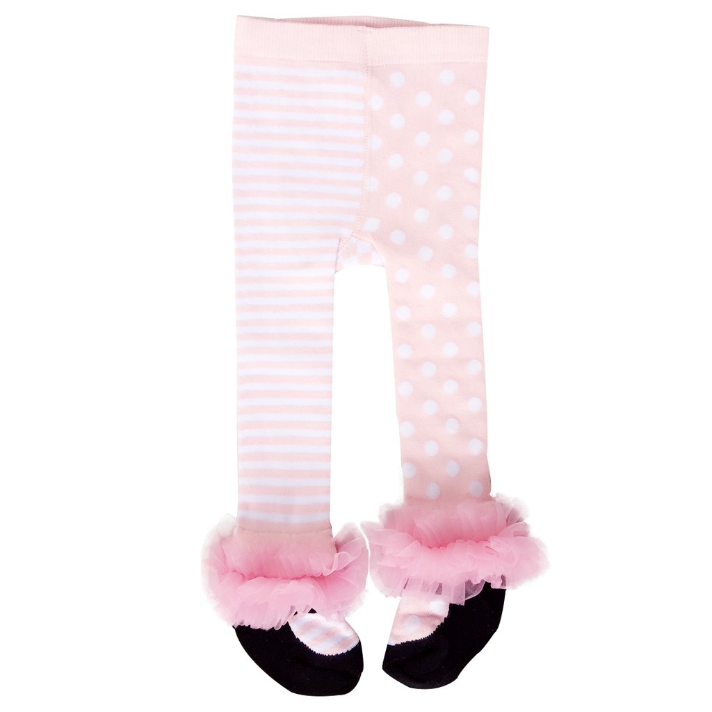 Quần Legging Sanlutoz Họa Tiết Kẻ Sọc Phong Cách Công Chúa Đáng Yêu Cho Bé Gái