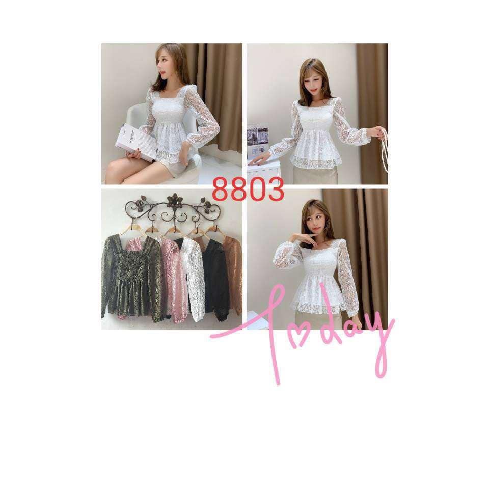 Áo thân chun tay ren công chúa