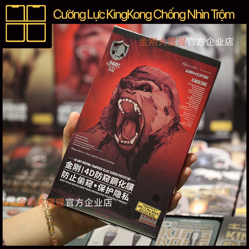 Kính cường lực chống nhìn trộm KingKong iphone 6/6s/6sp/7/7p/8/8p/x/xs/xsmax/11/11pro/11promax/12/12pro/12promax/13